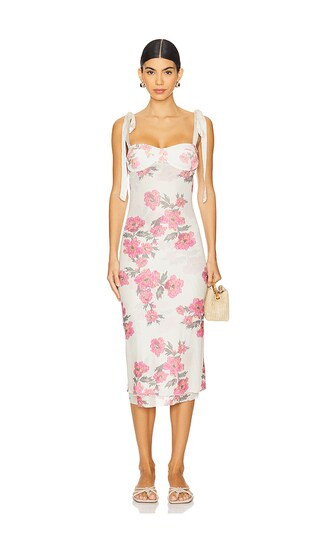 x Intimately FP Printed Got Slam Slip Dress in Tea Combo | Revolve Clothing (Global)