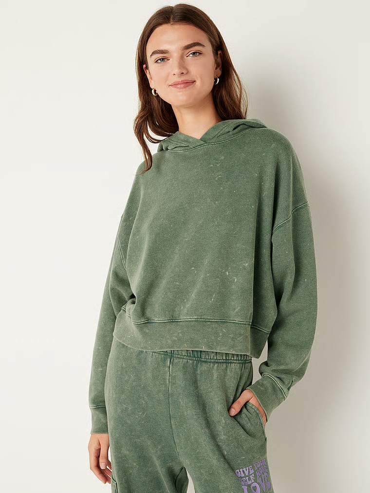 Fleece Cropped Hoodie | Victoria's Secret (US / CA )