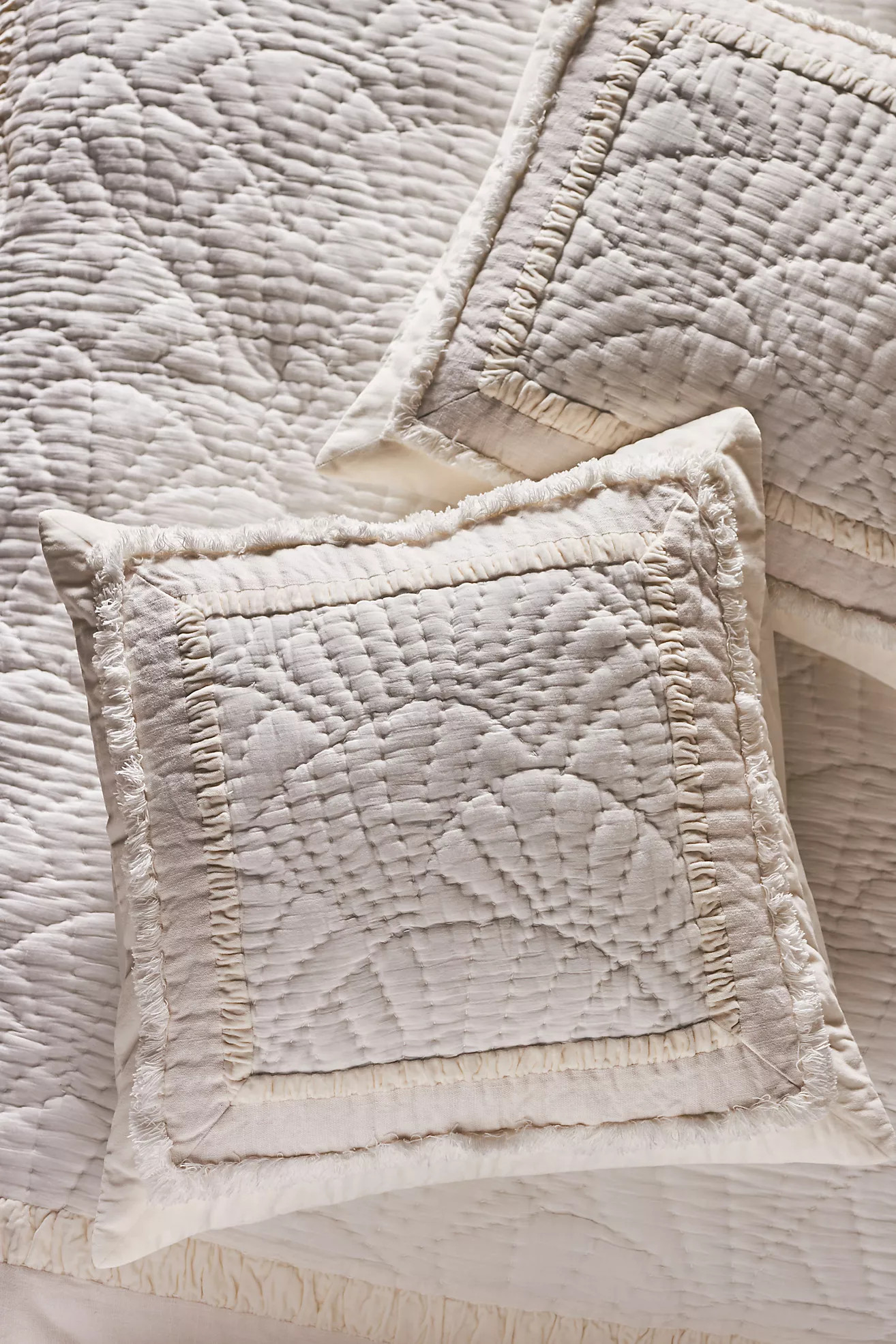 Gillian Cotton Plush Euro Sham | Anthropologie (US)