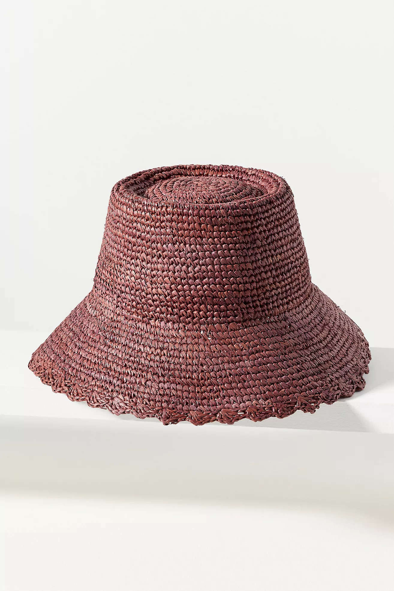 Wyeth Scalloped Straw Bucket Hat | Anthropologie (US)