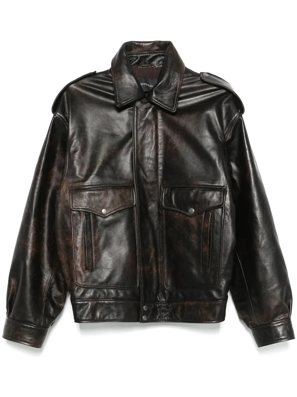 Manokhi Devin Jacket | Brown | FARFETCH UK | Farfetch Global