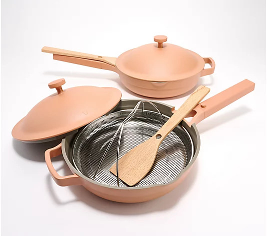Our Place Set of 2 8-in-1 Nonstick Ceramic Always Pans | QVC