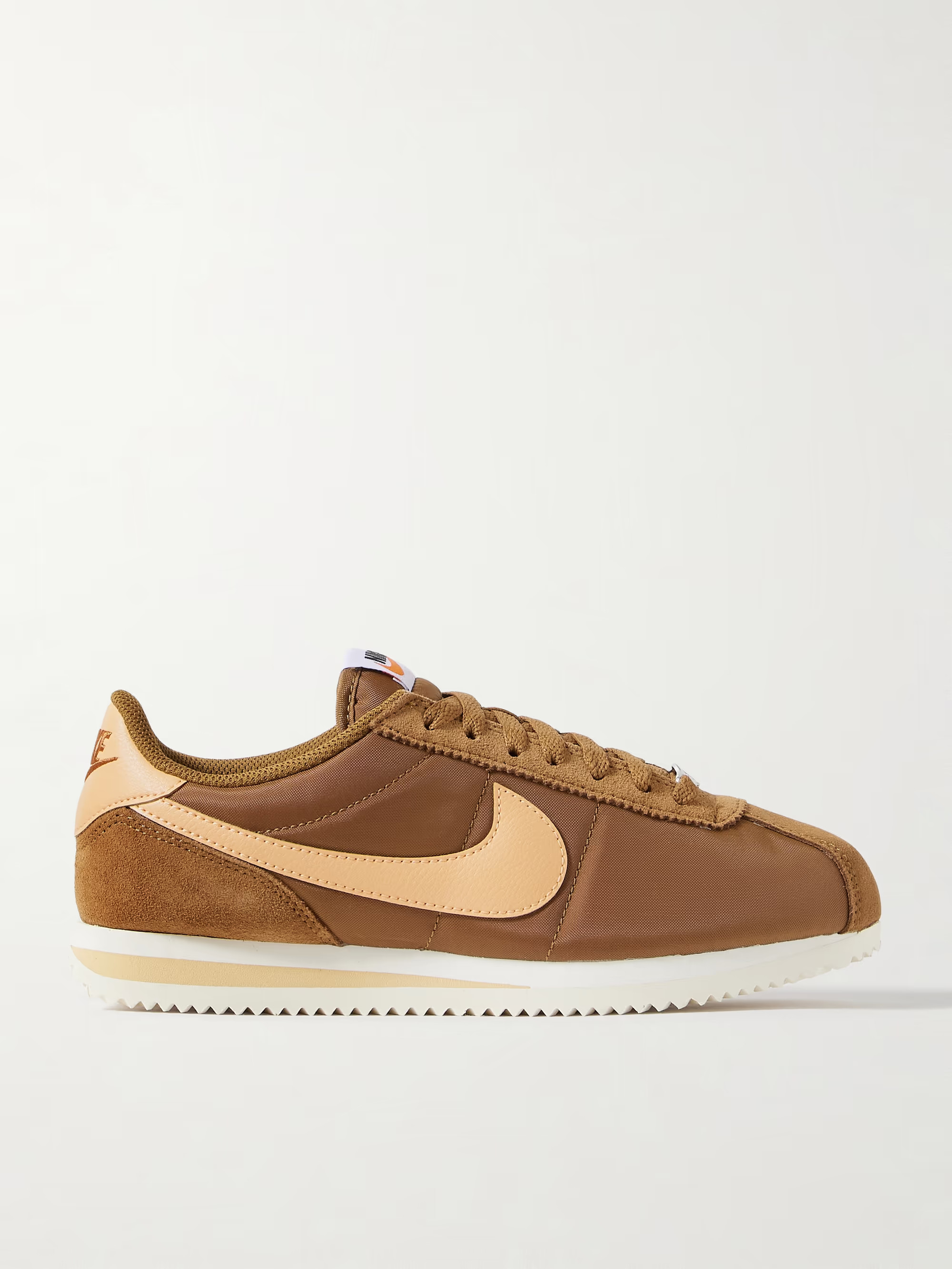 Cortez suede and leather-trimmed shell sneakers | NET-A-PORTER (UK & EU)
