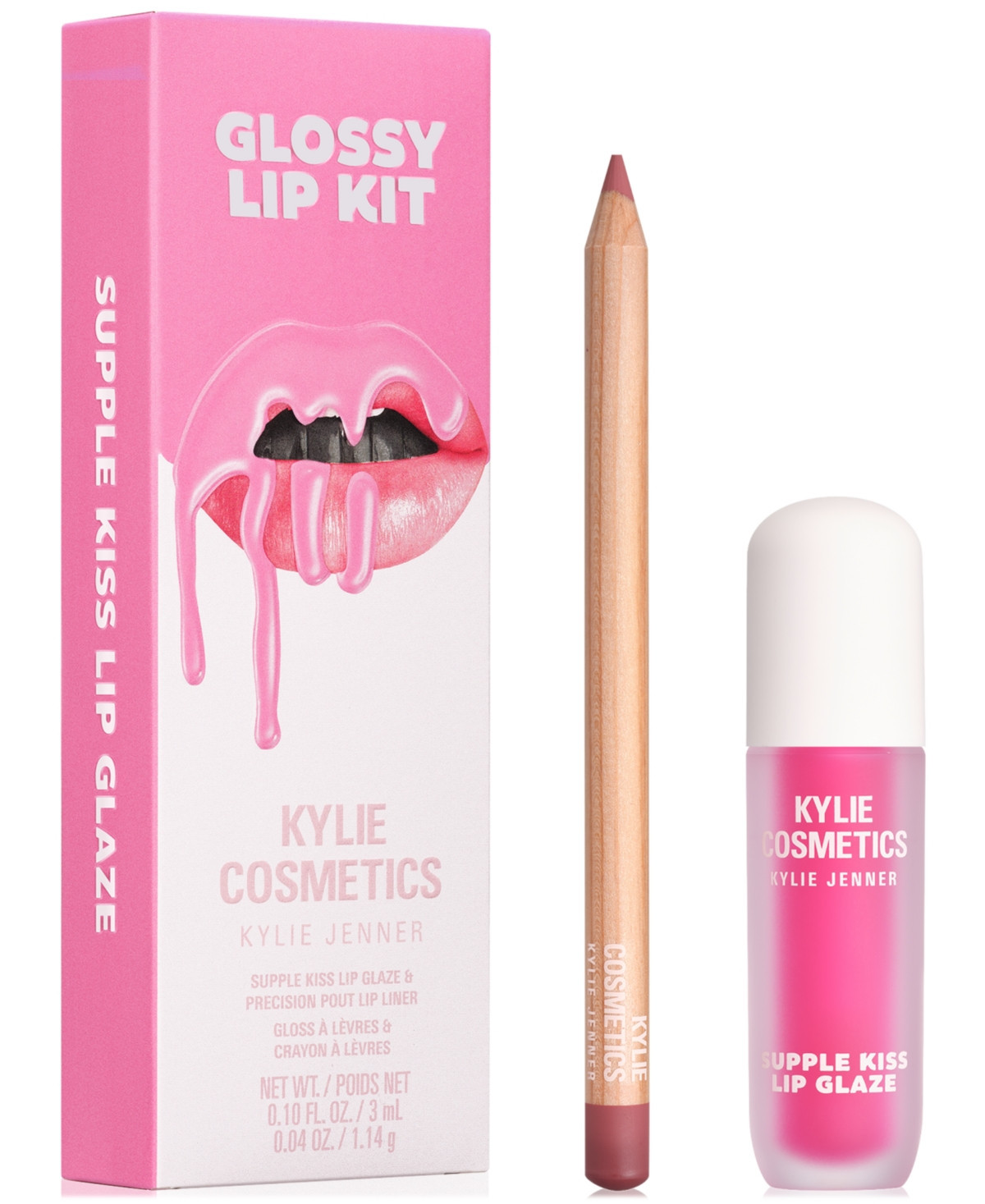 Kylie Cosmetics 2-Pc. Glossy Lip Set - Candy Pink | Macy's