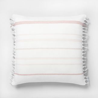 Knotted Fringe Stripes Throw Pillow - Hearth & Hand™ with Magnolia | Target