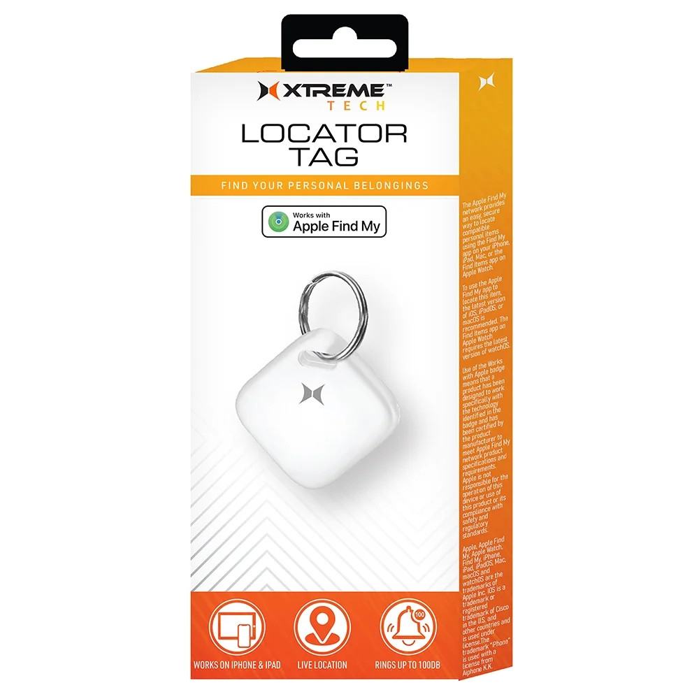 Xtreme 1 Piece Smart Air Locator Tag -  Key Finder, GPS Tracker, Works with Apple Find My (iOS on... | Walmart (US)