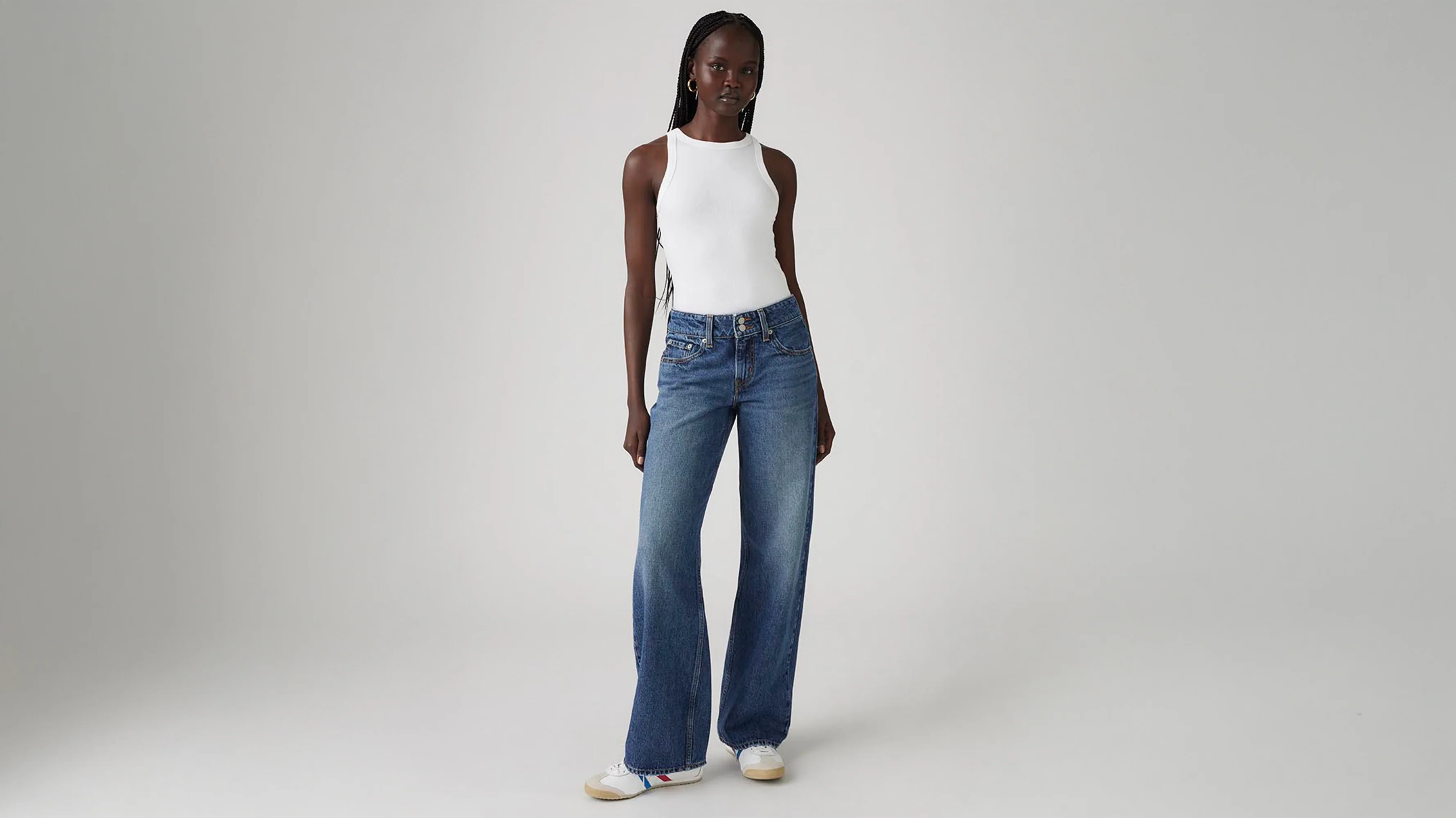 Levi's® Women's Superlow Loose In Dark Indigo Worn In | Levi's AU