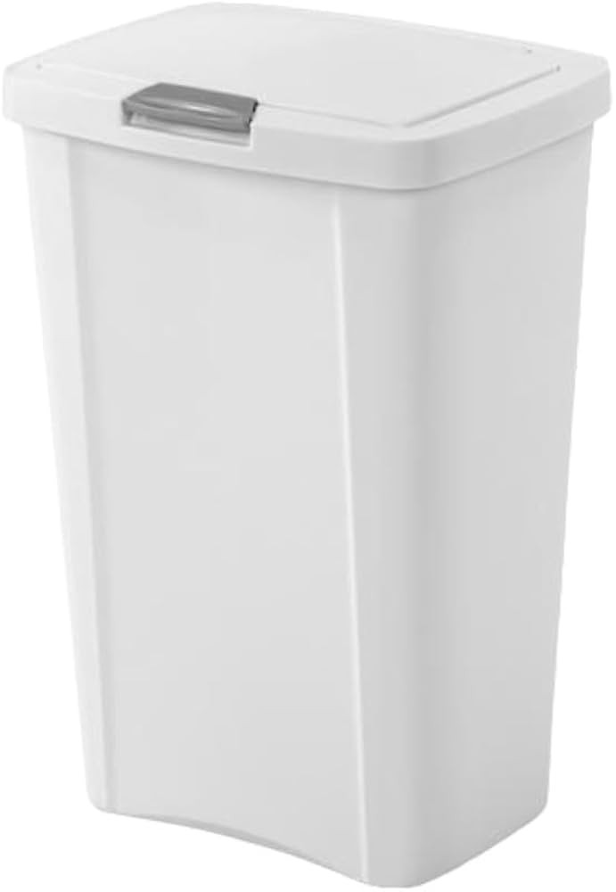 STERILITE 10458004 Touch Can, White, 13 Gallon | Amazon (US)