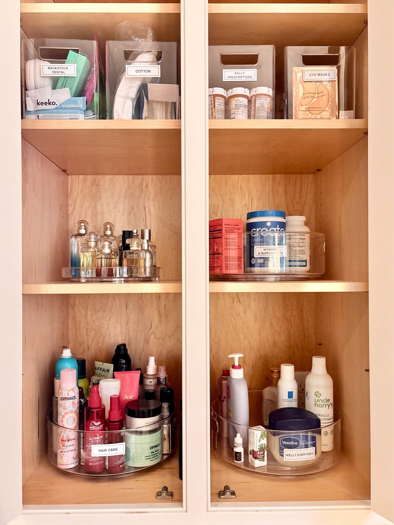 Bathroom cabinets are organized!

#LTKmomlife #LTKmorningroutine #LTKHome