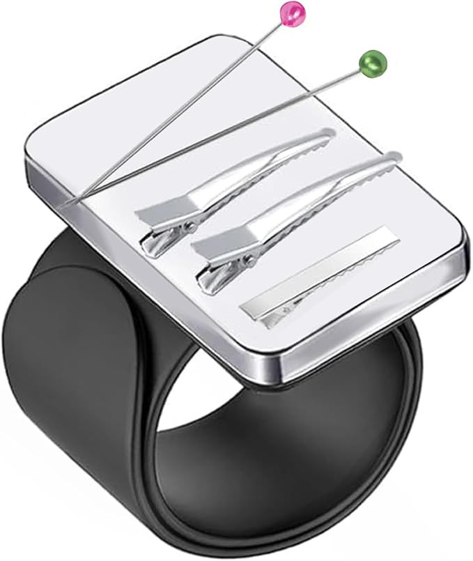 Extension Size Magnetic Pincushion for Sewing, Silicone Wrist Magnetic Wristband for Braiding Gel... | Amazon (US)