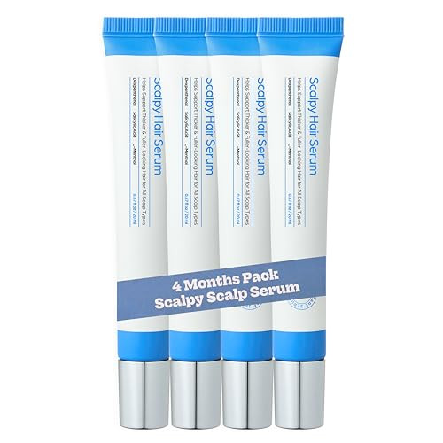 Seapuri Scalpy Hair Growth Serum for Men & Women for Hair Loss & Regrowth | Scalp Treatment with Salicylic Acid, Menthol, Dexpanthenol | Non-Greasy, Lightweight (Pack of 4) | Amazon (US)