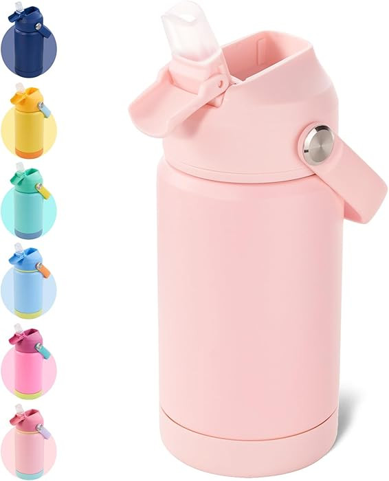 Kerilyn 12oz Kids Water Bottle, Stainless Steel Insulated Water Bottle for Kids, Toddler Cup With... | Amazon (US)