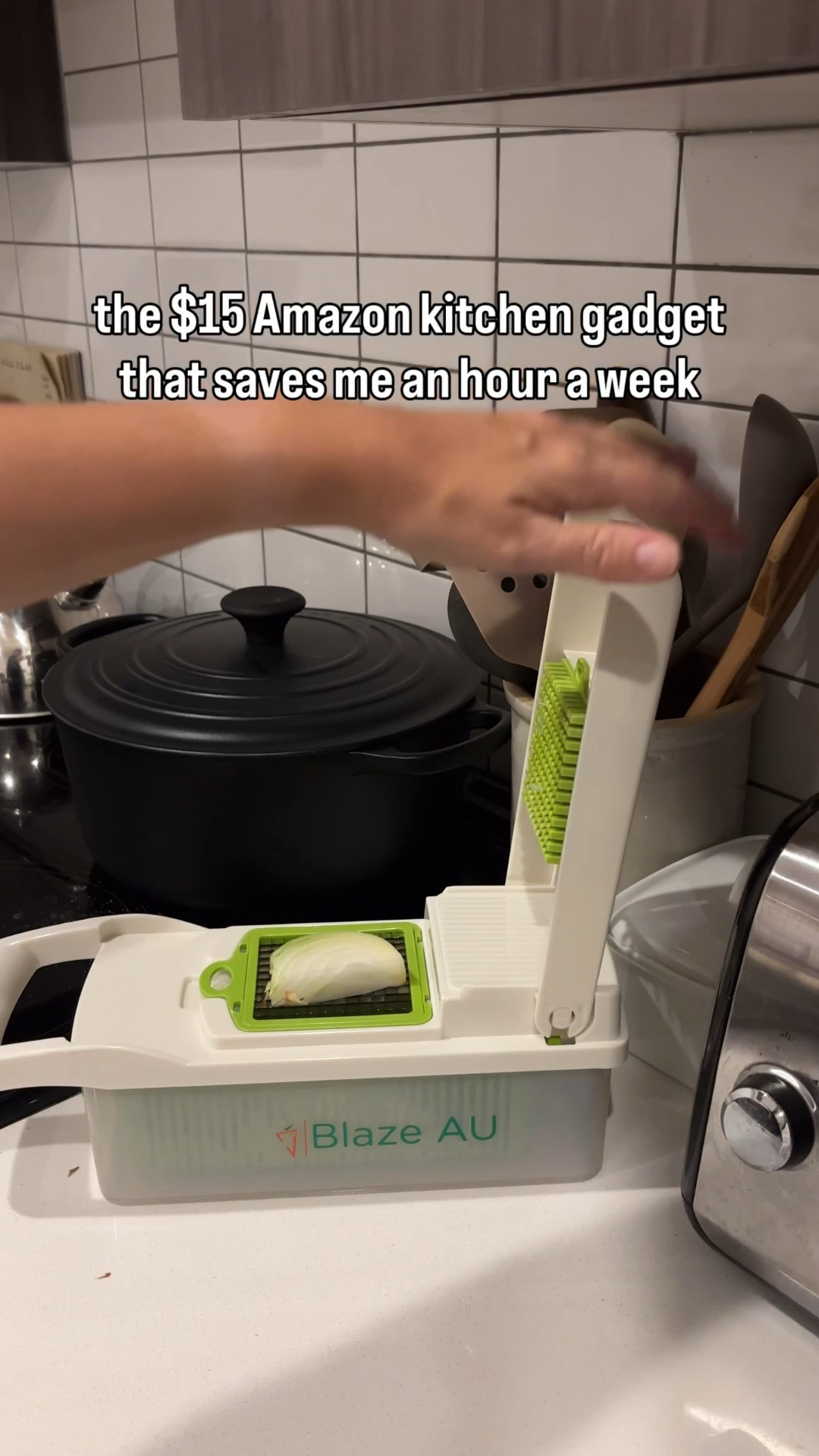 I got this one kitchen gadget from Amazon, and it’s honestly saving me over an hour a week in the kitchen. It grates, chops, slices—basically does it all—and makes meal prep so much easier. I can’t believe how much time I used to spend chopping by hand. Total game-changer for busy weeknights! Oh, and it’s dishwasher safe.

#LTKHoliday #LTKHome #LTKFamily