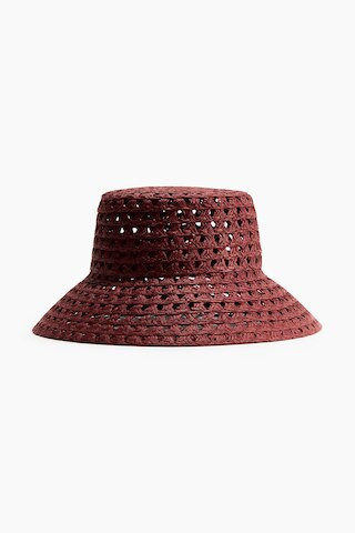 H & M - Straw Hat - Rust Red | H&M (US + CA)