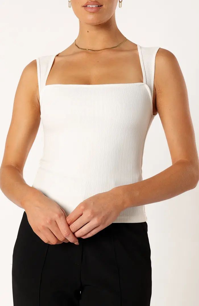 Clara Square Neck Sleeveless Knit Top | Nordstrom