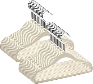 GoodtoU Kids Hangers Velvet 50 Pack -Baby Felt Hangers Non Slip Toddler Hangers Childrens Hangers... | Amazon (US)