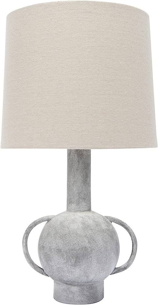 Bloomingville Terracotta Handles, Distressed Finish & Linen Shade Table Lamp, Grey | Amazon (US)