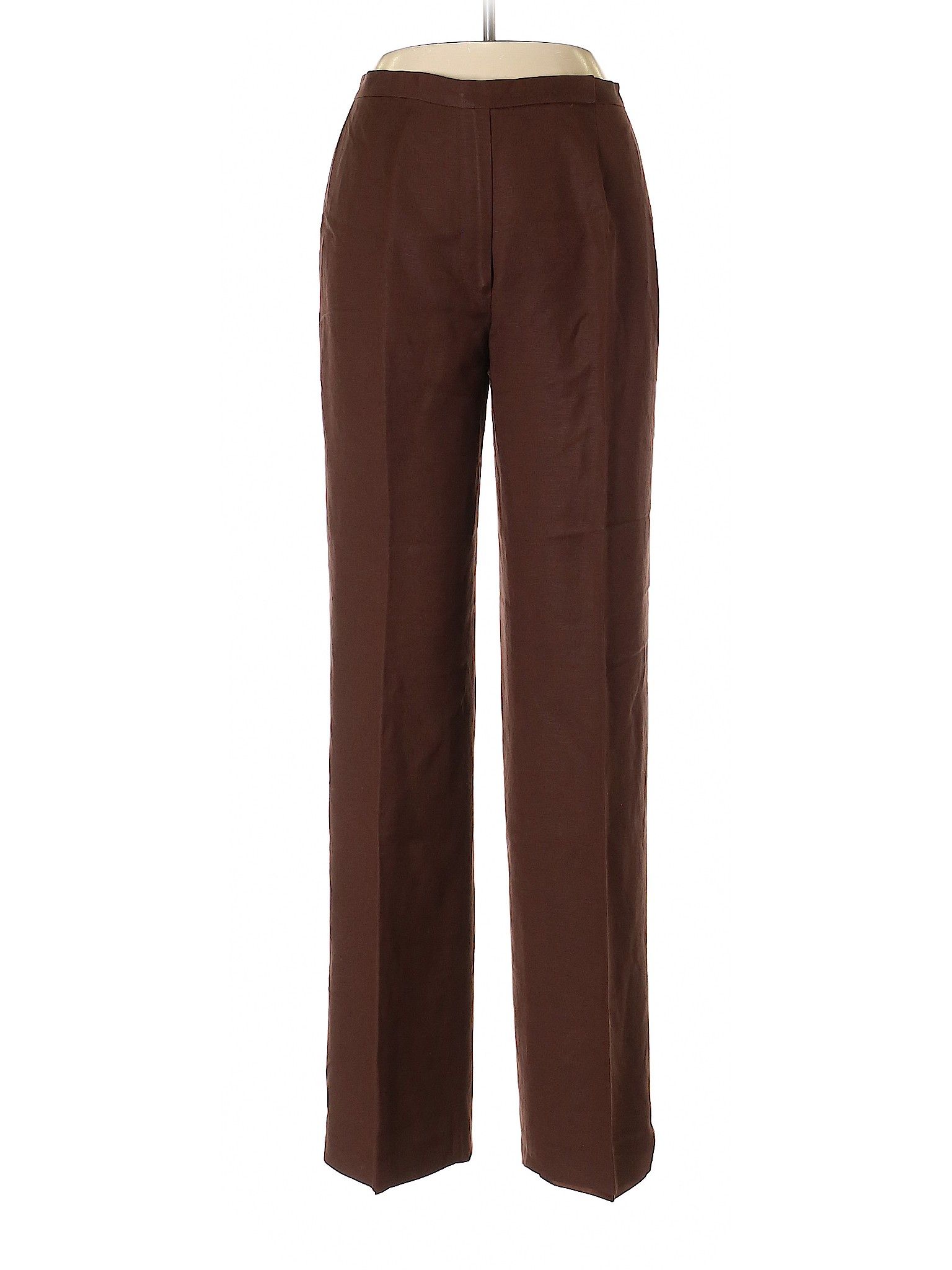 Le Suit Linen Pants Size 6: Brown Women's Bottoms - 55469582 | thredUP