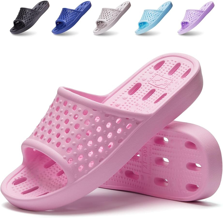 Shower Shoes Quick Drying Non-Slip Comfortable Men Women House Slippers | Amazon (US)