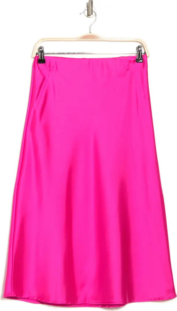 Renee C Solid Satin Midi Skirt | Nordstromrack | Nordstrom Rack
