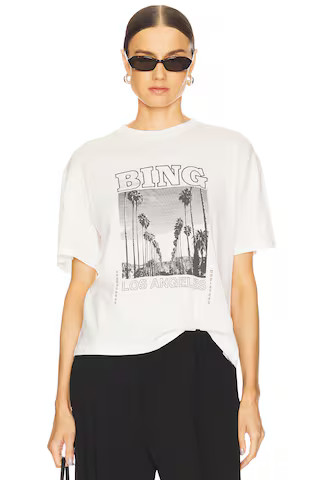 ANINE BING Louis Bing Tour Tee in Ivory from Revolve.com | Revolve Clothing (Global)