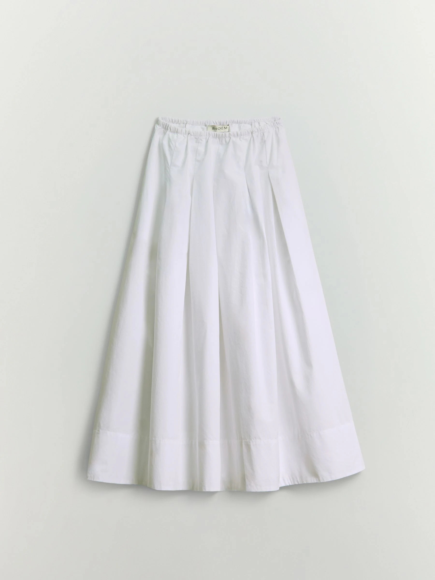 BHOEM BHOEM Midi Pleated Poplin White Skirt | Next US