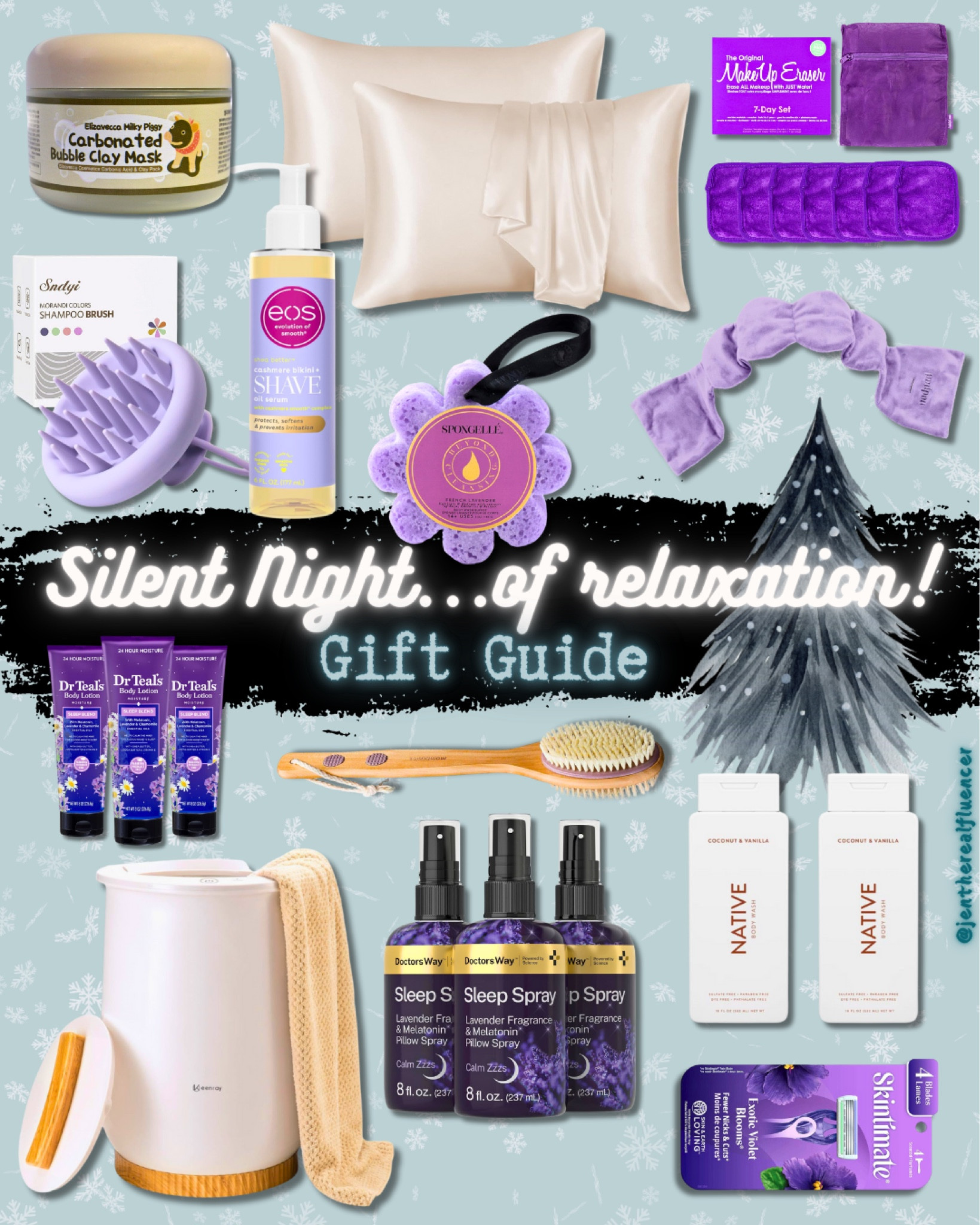 Relax and Unwind Holiday Gift Guide 💜

Gift guide, holiday, Christmas, seasonal, presents, for her, for him, for friend, for families, cozy, relaxing, spa ideas, beauty, hair care, silk pillow cases, self care ideas

#LTKHoliday #LTKSeasonal #LTKGiftGuide