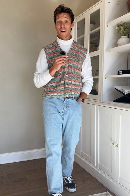 90’s inspired outfit - I found this vest in my parent’s basement and had to recreate the look based on how my mom used to wear it!

#LTKmens #LTKstyletip #LTKfamily
