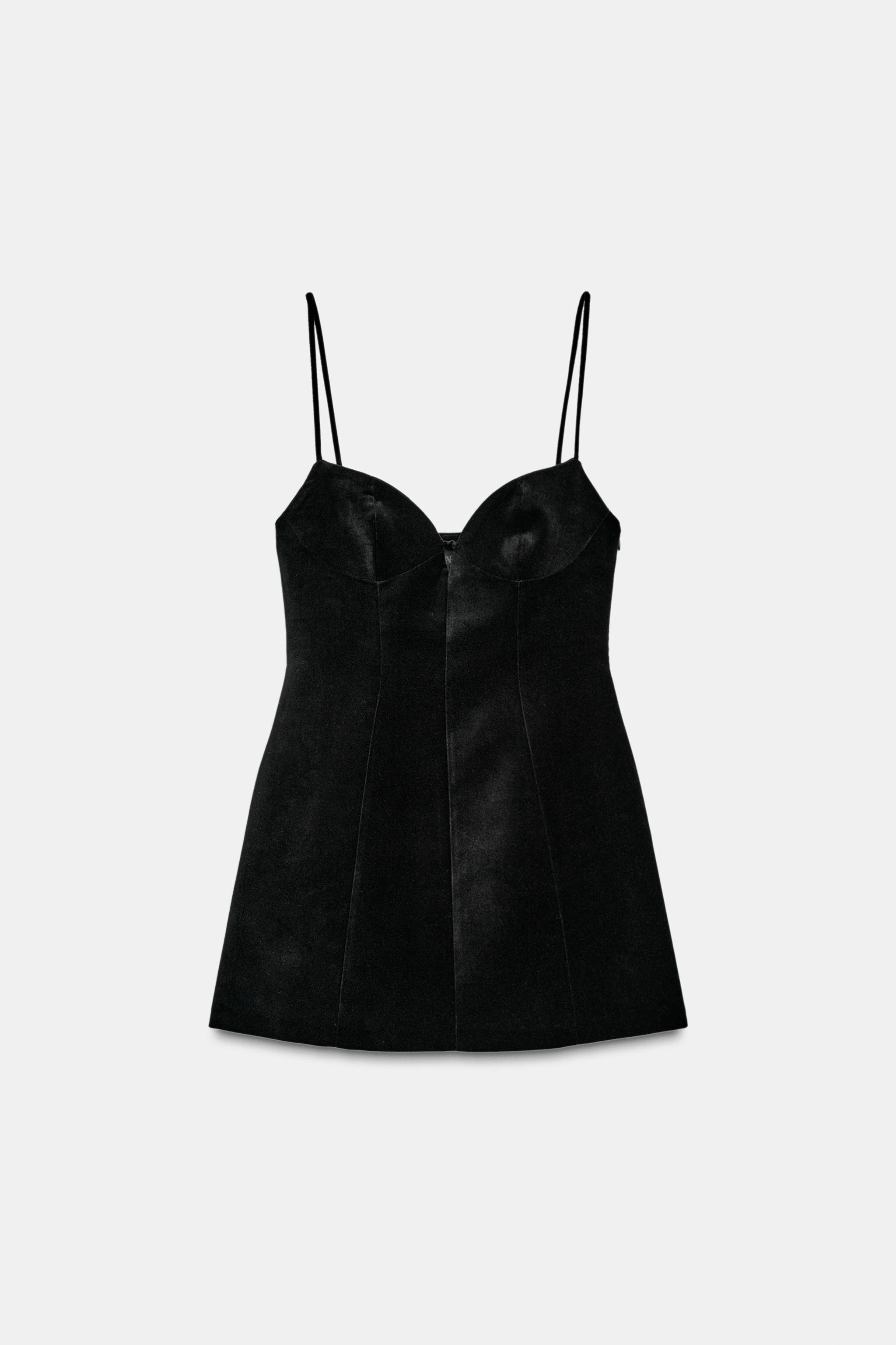 SHORT DRESS WITH VOLUME STRAPS | Zara UK