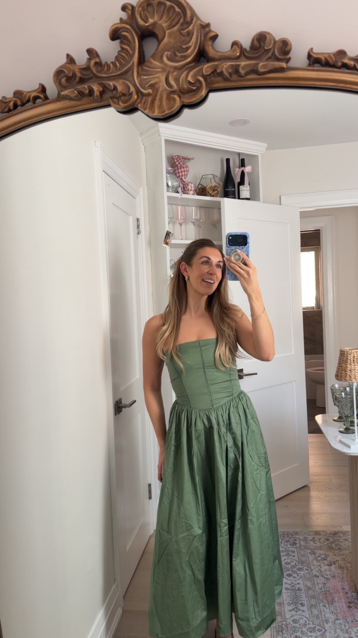 Green summer dress🫒🫑 fits small- size up 

#LTKTravel #LTKPetite #LTKSeasonal