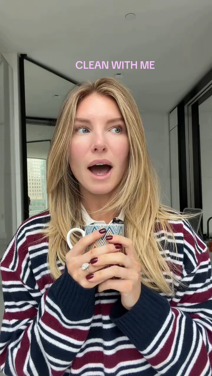 clean with me! linked my j.crew sweater. 

 