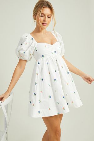 Renee Floral Embroidered Dress | Altar'd State