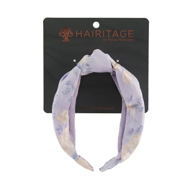 Hairitage Brocade Headband For Women & Girls | Non-Slip Hair Accessory For All Hair Types | Purpl... | Walmart (US)
