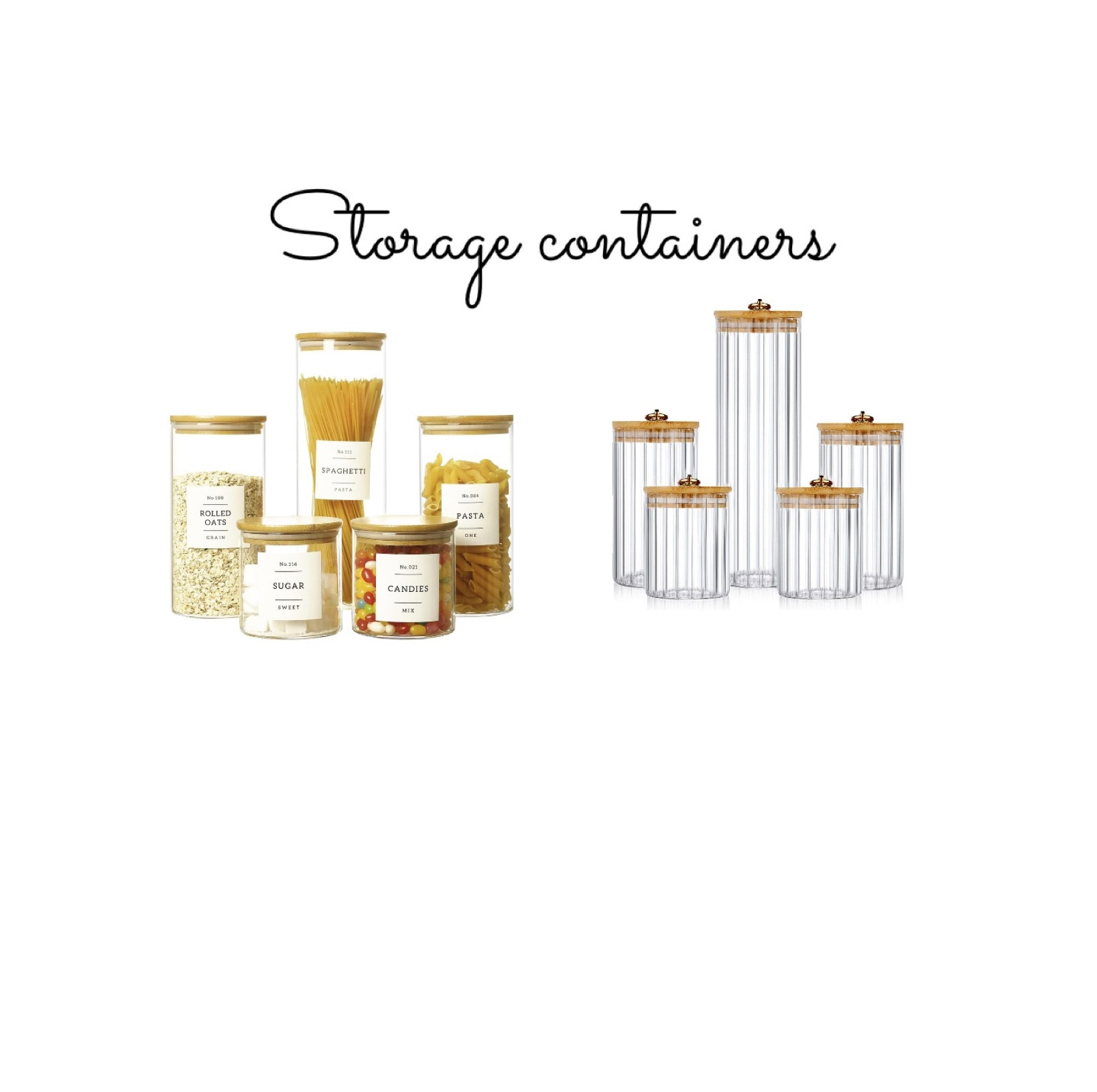 Storage containers, food storage 

#LTKhome
