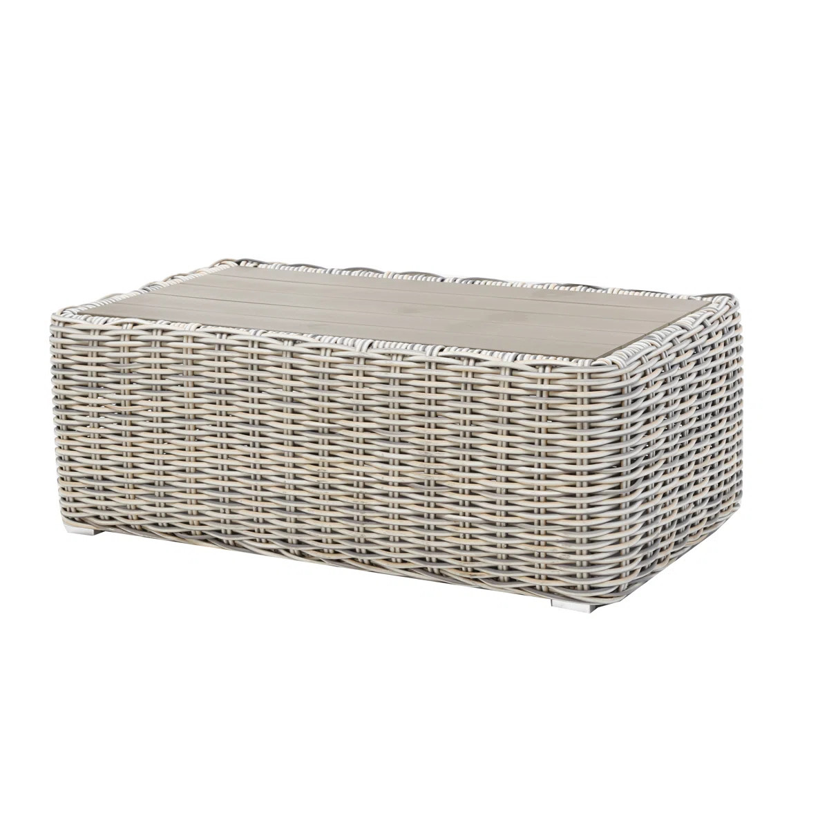 Sommer Rectangular Wicker Outdoor Coffee Table , 25.6'' in. W 47.2'' in. D | Wayfair North America