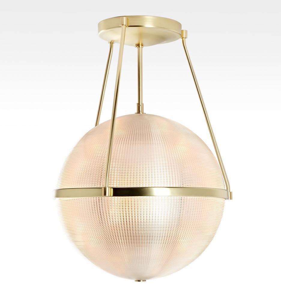 Arrington 17-1/2" Prismatic Glass Globe Pendant
 | Rejuvenation | Rejuvenation