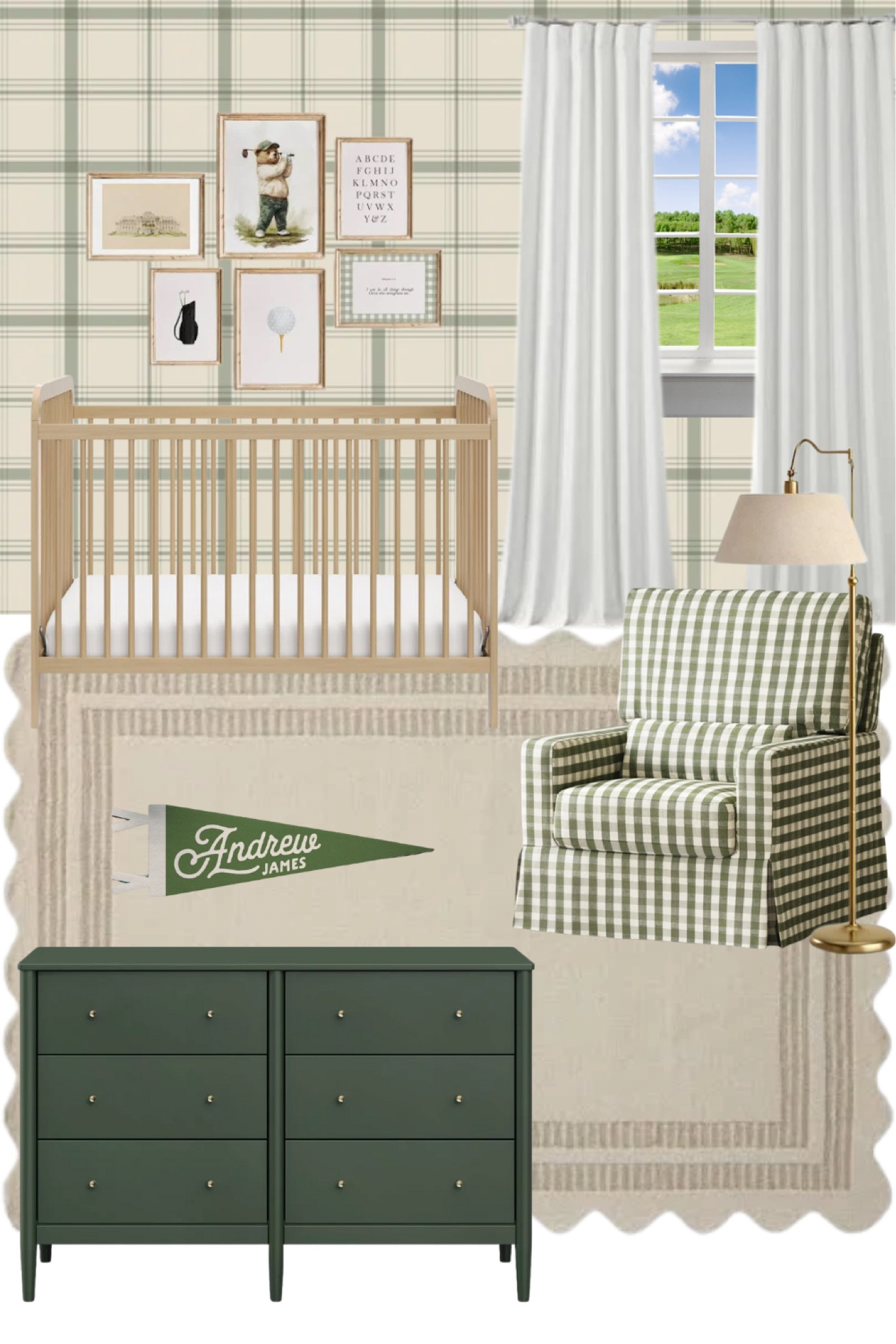 golf nursery, golf nursery decor, green nursery, boy nursery 

#LTKKids #LTKBaby #LTKHome