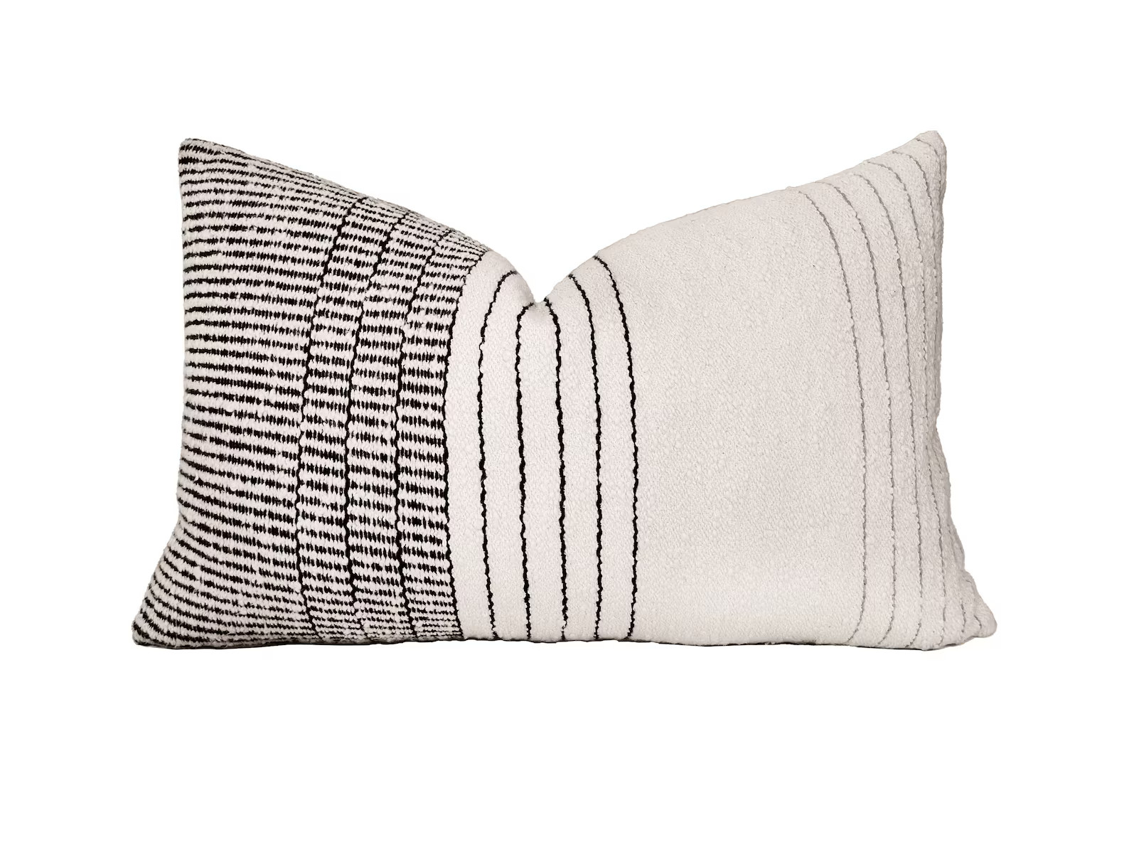 Black and Cream Pillow - Etsy | Etsy (US)