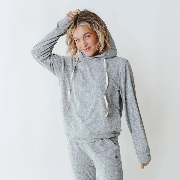Travel Hoodie, Heather Grey | Albion Fit