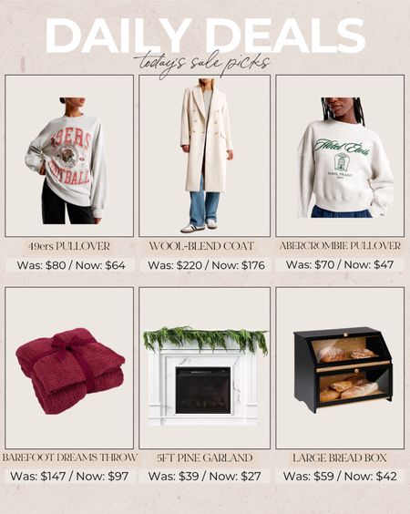 Daily deals ✨ Abercrombie sale, Abercrombie winter fashion, Abercrombie winter sale, crewneck pullovers, barefoot dreams blanket, holiday decor 

#LTKsalealert #LTKHoliday #LTKSeasonal