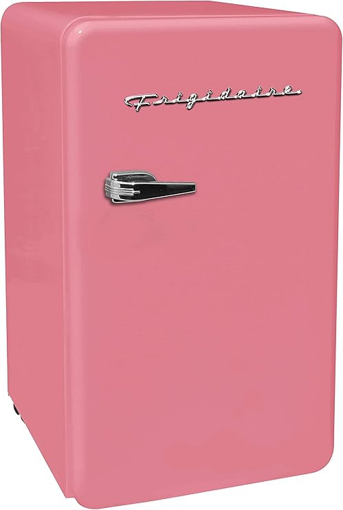 FRIGIDAIRE EFR372-PINK 3.2 Cu Ft Pink Retro Compact Rounded Corner Premium Mini Fridge | Amazon (US)