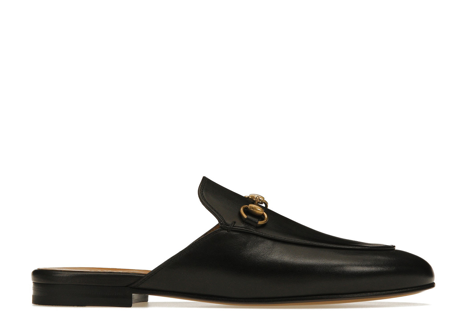 Women's Gucci Princetown Slipper Leather Sneakers in Black/Gold | StockX