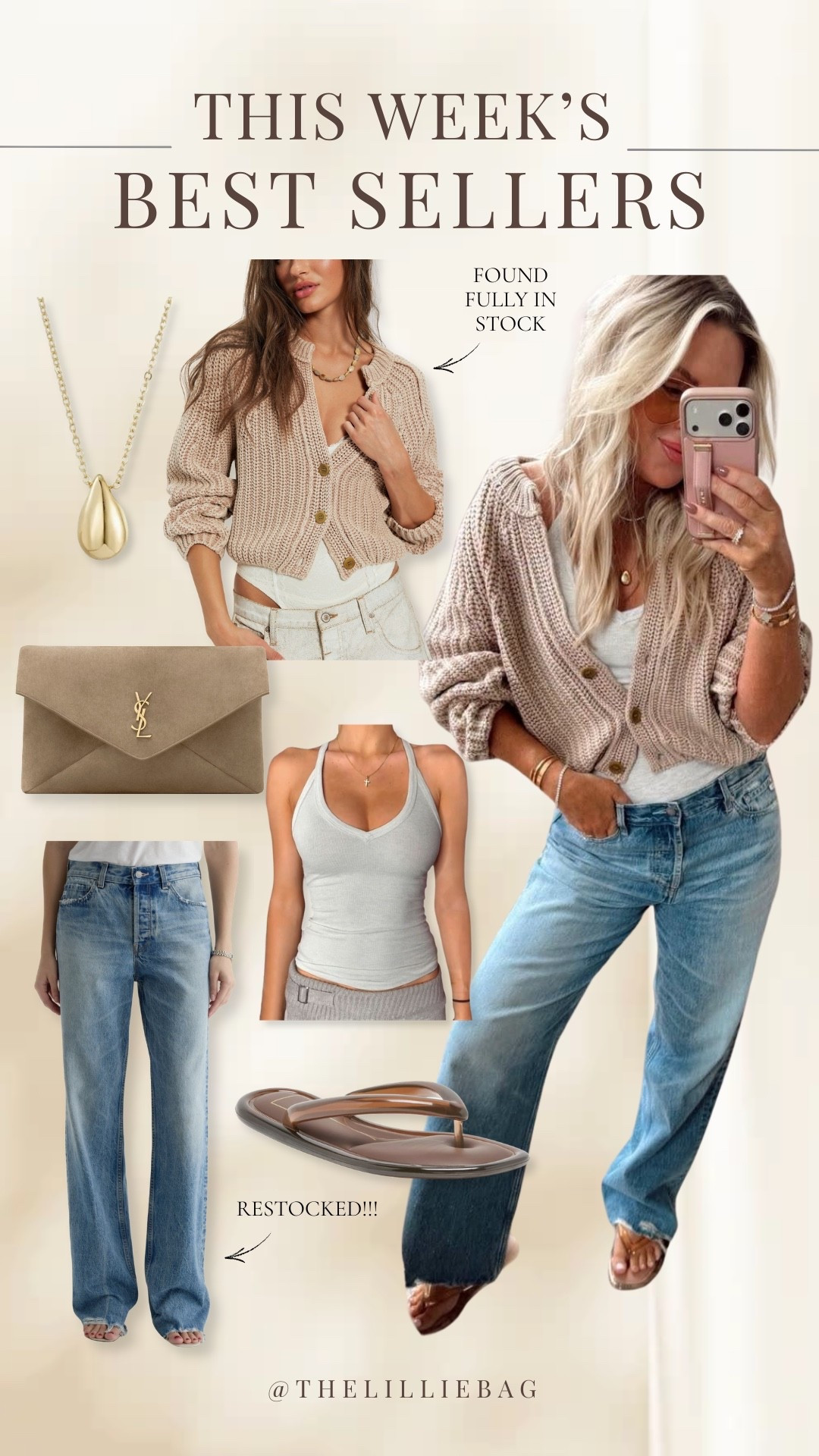 OOTD✨💛
wearing small in tops + sized up in denim for baggy fit!

Fall outfits. Sweater. Baggy jeans. Fall 2026.

#LTKootd #LTKSeasonal
