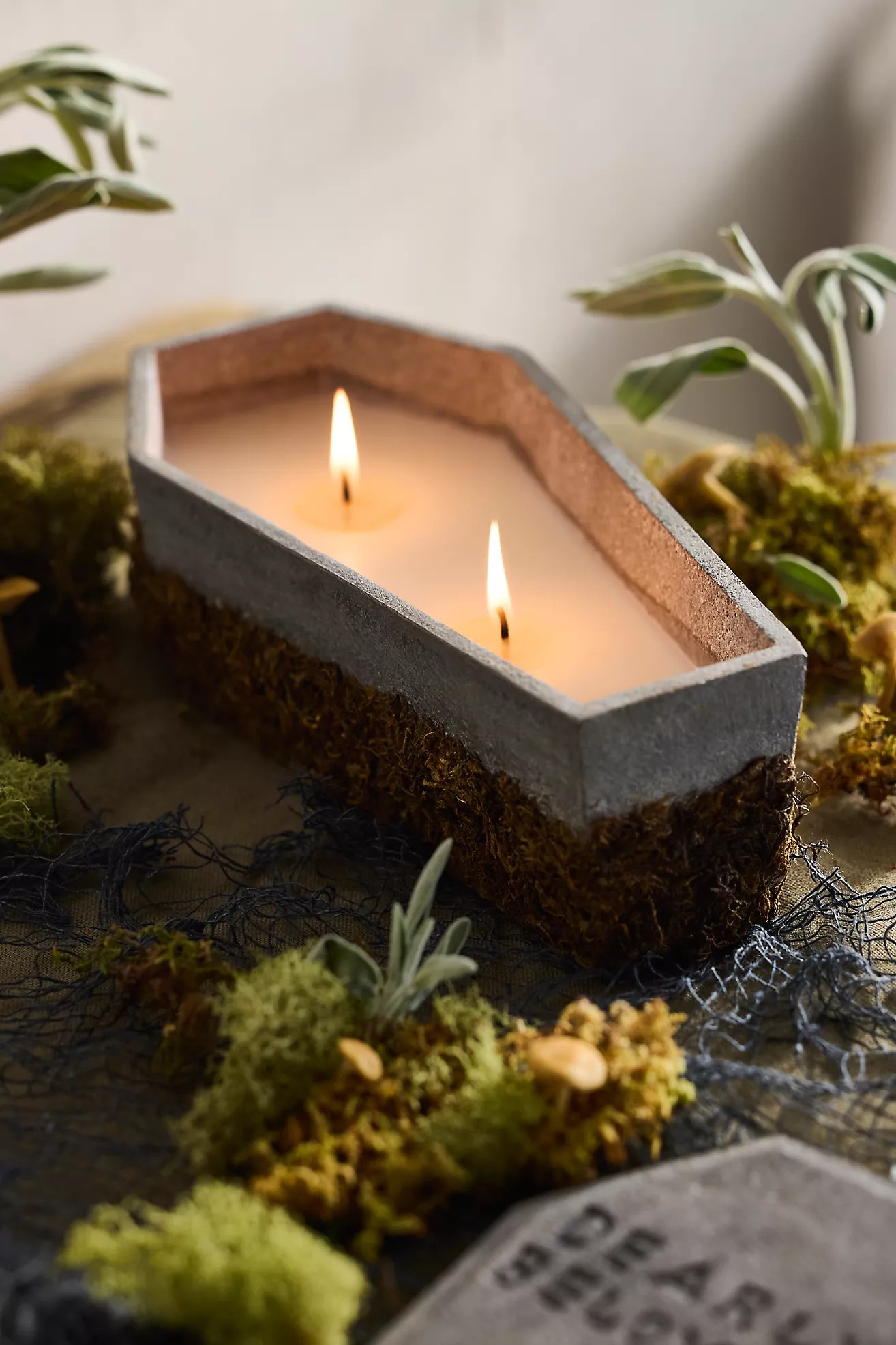 Terrain Halloween Coffin Candle, Tilled Earth | Anthropologie (US)