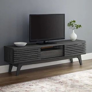 Carson Carrington Espoo Mid-century Modern TV Stand - Walnut White | Bed Bath & Beyond