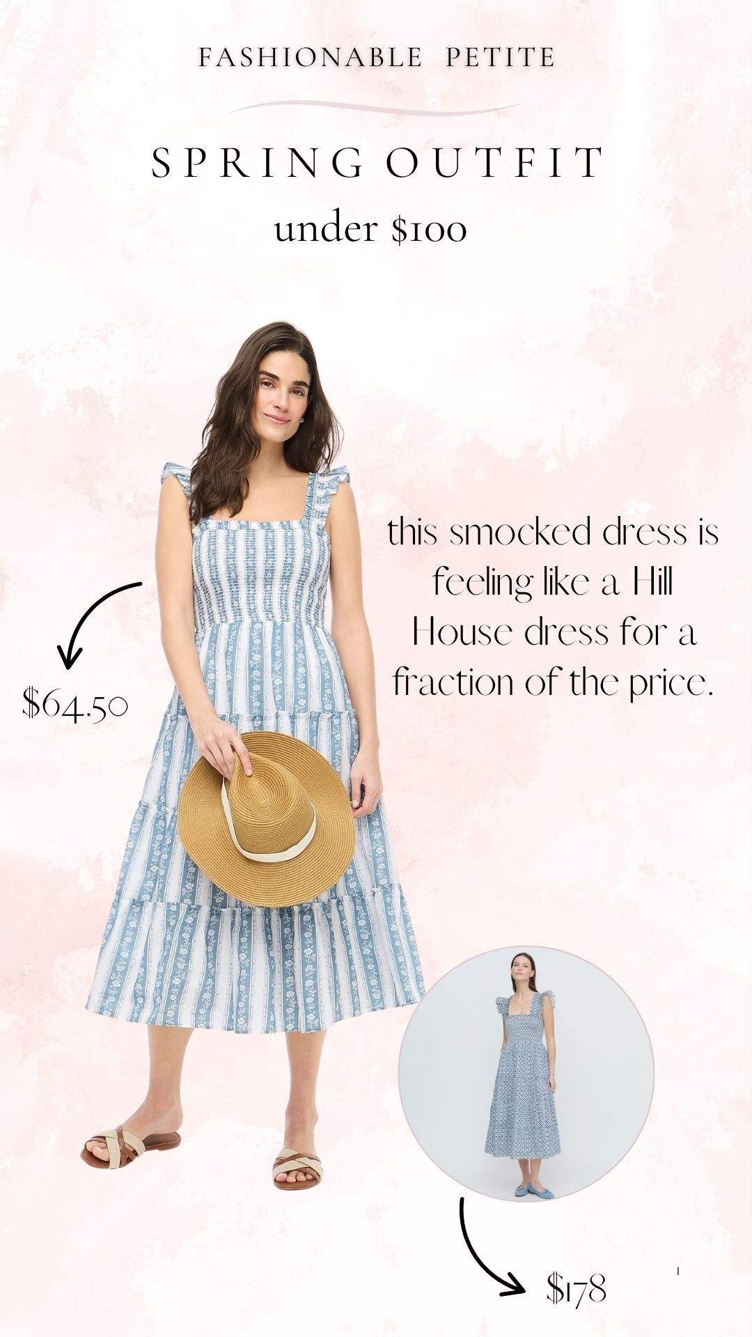 Smocked dress for summer that would be perfect for a bbq or the beach! It’s giving hill house vibes for under $100. 

Summer dress, smocked dress, j crew factory, summer outfit 

#LTKFindsUnder100 #LTKSaleAlert