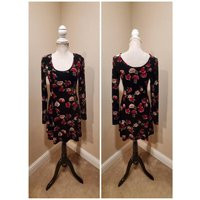 Vintage 90S Y2K Betsey Johnson Style Contempo Casuals Floral Velvet Babydoll Grunge Goth Rocker Mini | Etsy (US)