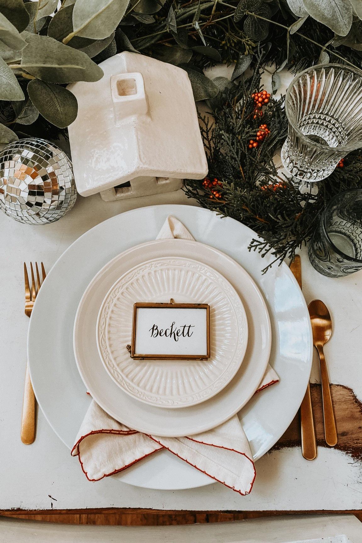 Christmas Table Setting

#LTKhome #LTKSeasonal #LTKHoliday