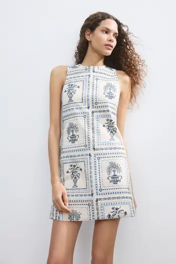 H&M Open-back twill dress | Nordstrom | Nordstrom