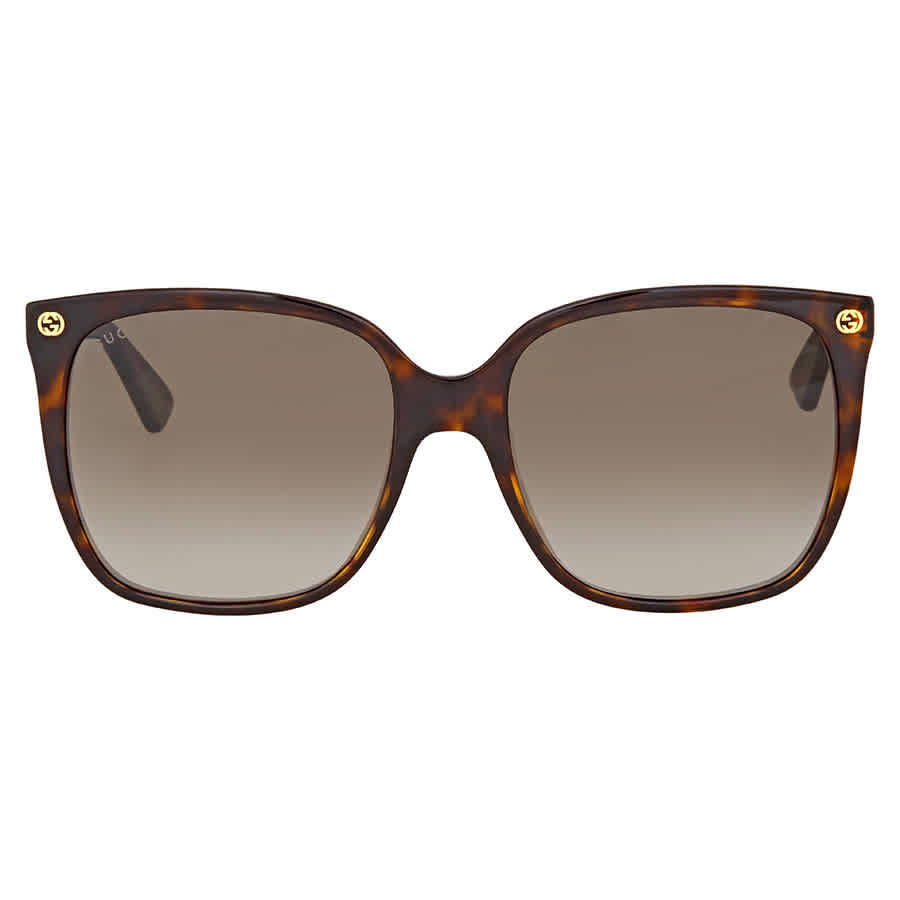 Gucci Brown Cat Eye Ladies Sunglasses GG0022S 003 57 | Jomashop.com & JomaDeals.com